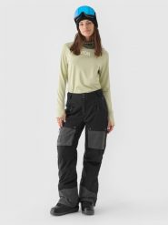4F Spodnie snowboardowe membrana 10000 damskie - czarne XL. Czarne spodnie narciarskie 4f, m, bez wzorów, z dzianiny, narciarskie. W wyprzedaży za 299.99 zł.