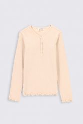 T-shirt z długim rękawem. T-shirty MOKIDA, bez wzorów, z bawełny, bez kołnierzyka, bez ramiączek. W wyprzedaży za 9.90 zł.