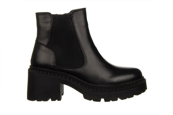 Botki Bayla-161 138 23515 Black 161602, Czarny, Skóra naturalna - 39. Czarne botki Bayla, na zimę, bez wzorów, z gumy, z okrągłym noskiem, bez obcasa, bez zapięcia. W wyprzedaży za 269.10 zł.