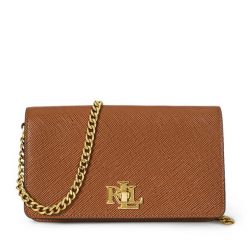 Torebka LAUREN RALPH LAUREN. Brązowe torebki klasyczne Lauren Ralph Lauren, bez wzorów, bez dodatków. Za 839.99 zł.