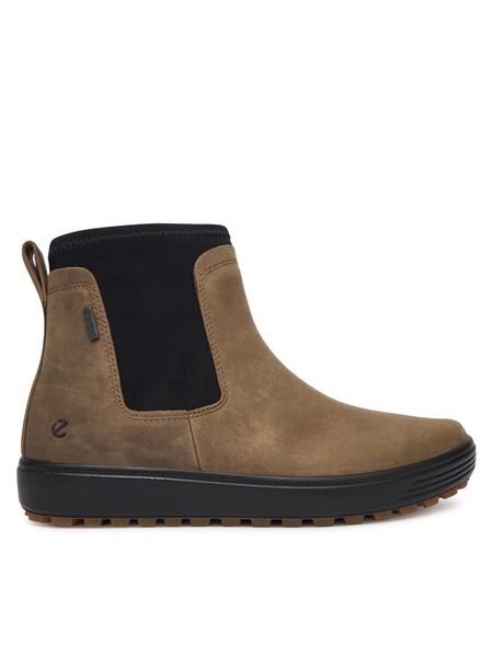 ECCO Sztyblety Soft 7 Tred W 45046302559 Brązowy. Brązowe botki ecco, bez wzorów, z nubiku, bez obcasa, na płaskiej podeszwie, bez zapięcia. Za 579.99 zł.