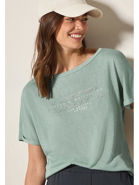 Cecil Koszulka w kolorze miętowym rozmiar: L. Zielone bluzki Cecil, l, bez wzorów, bez kołnierzyka, bez ramiączek. Za 65.54 zł.