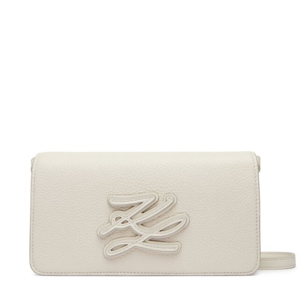 Torebka KARL LAGERFELD. Białe listonoszki KARL LAGERFELD, bez wzorów, bez dodatków. Za 579.99 zł.