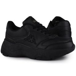Buty sportowe damskie Kappa BRANJA. Czarne obuwie sportowe Kappa, z gumy, bez zapięcia, trekkingowe. Za 159.99 zł.