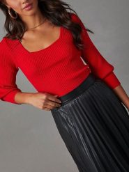 LA Angels Sweter w kolorze czerwonym rozmiar: M. Czerwone swetry LA Angels, m, bez wzorów, bez ramiączek. Za 130.99 zł.