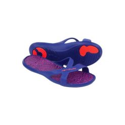 Klapki Basenowe Metaslap 500 Damskie. Niebieskie klapki NABAIJI, bez wzorów, z kauczuku, bez obcasa. Za 49.99 zł.