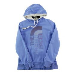Second life - Bluza z kapturem damska The North Face fioletowa - Jak nowy. Fioletowe bluzy The North Face, m, bez wzorów, z materiału, z kapturem. Za 127.76 zł.