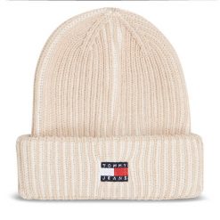 Czapka Tommy Jeans. Brązowe czapki Tommy Jeans, bez wzorów, z jeansu. Za 219.99 zł.
