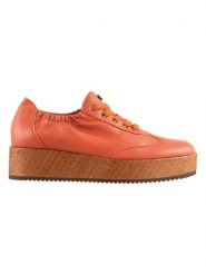 Högl Skórzane sneakersy "Jodie" w kolorze pomarańczowym rozmiar: 39. Pomarańczowe trampki Högl, bez wzorów, bez zapięcia. Za 237.17 zł.