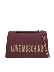 LOVE MOSCHINO Torebka JC4192PP1NKD0552 Bordowy. Czerwone torebki klasyczne Love Moschino, bez wzorów, ze skóry, bez dodatków. Za 949.99 zł.