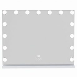 UNIQ XL lustro Hollywood do makijażu 58×46 cm z 15 diodami LED i dotykową regulacją światła Lusterka kosmetyczne 1 ct Biały. Zestawy Uniq. Za 424.14 zł.
