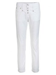 Herrlicher Spodnie w kolorze białym rozmiar: W29. Białe spodnie materiałowe Herrlicher, bez wzorów, z materiału. Za 195.99 zł.