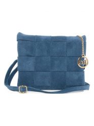 Mia Tomazzi Skórzana torebka "Empoli" w kolorze niebieskim - 23 x 17 x 5 cm rozmiar: onesize. Niebieskie torby na ramię Mia Tomazzi, bez wzorów, z materiału, na ramię, bez dodatków. Za 217.99 zł.