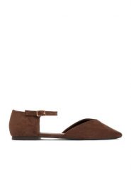 DeeZee Baleriny CEO-JD-J-18 Brązowy. Brązowe baleriny DeeZee, bez wzorów, z materiału, bez obcasa. Za 119.99 zł.