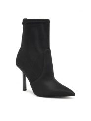 Guess Botki Cidni2 FL7C2N FAB10 Czarny. Czarne botki Guess, z aplikacjami, z materiału, bez obcasa, na szpilce, bez zapięcia. Za 849.99 zł.
