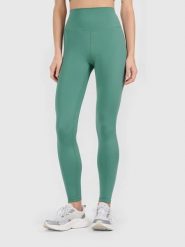 4F Legginsy sportowe w kolorze zielonym rozmiar: S. Zielone legginsy 4f, s, bez wzorów, z materiału, z podwyższonym stanem. Za 104.95 zł.