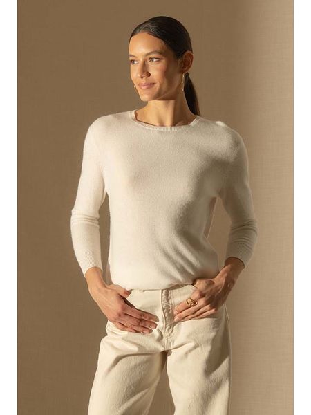 Perfect Cashmere Kaszmirowy sweter "Vanessa" w kolorze kremowym rozmiar: S. Brązowe swetry Perfect Cashmere, s, bez wzorów, z kaszmiru, bez ramiączek. Za 250.94 zł.