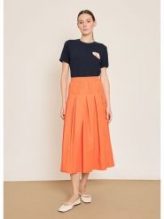BGN Spódnica w kolorze pomarańczowym rozmiar: 36. Pomarańczowe spódnice BGN, na imprezę, bez wzorów, midi. Za 121.99 zł.