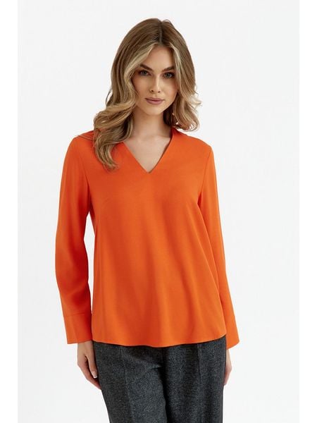 Stylove Bluzka w kolorze pomarańczowym rozmiar: XL. Pomarańczowe bluzki Stylove, xl, bez wzorów, z wiskozy, bez kołnierzyka, bez ramiączek. Za 132.05 zł.