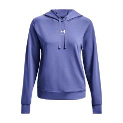 Bluza fitness damska Under Armour Rival Terry Hoodie. Niebieskie bluzy Under Armour, s, bez wzorów, bez kaptura. Za 129.99 zł.