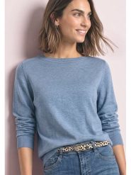 Street One Sweter w kolorze błękitnym rozmiar: 38. Niebieskie swetry Street One, bez wzorów, bez ramiączek. Za 124.95 zł.