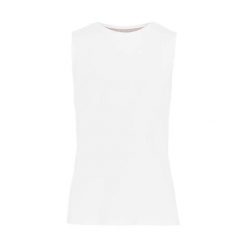 Damski tank top Kari Traa Ava. Białe topy Kari Traa, bez wzorów, bez kołnierzyka, bez ramiączek. Za 254.50 zł.