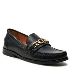 Lordsy TWINSET. Czarne lordsy Twinset, bez wzorów, bez obcasa, bez zapięcia. Za 1,049.00 zł.