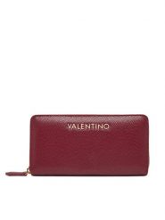 Valentino Duży Portfel Damski Divina VPS1R4155G Bordowy. Czerwone portfele Valentino, bez wzorów, ze skóry. Za 259.99 zł.