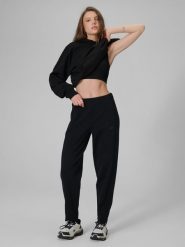 4F Spodnie dresowe damskie - czarne XL. Czarne spodnie dresowe 4f, xl, bez wzorów, z dresówki. Za 159.99 zł.