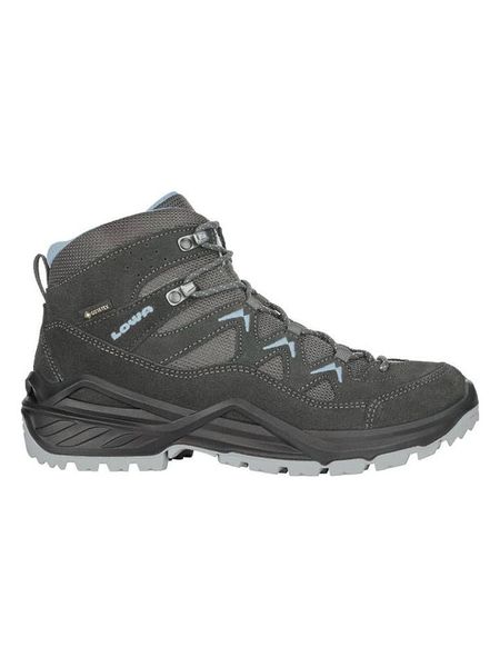 LOWA Buty turystyczne "Sirkos Evo GTX Mid Ws" w kolorze antracytowym rozmiar: 40. Czarne trekkingi Lowa, z gore-texu, outdoorowe. Za 586.02 zł.