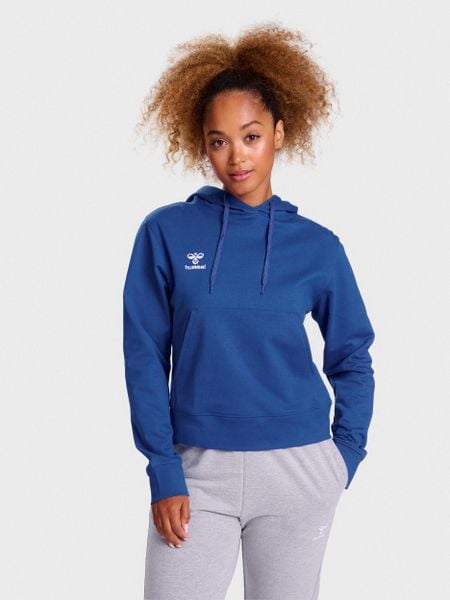 Bluza damska z kapturem Hummel Go 2.0. Szare bluzy Hummel, xs, bez wzorów, z bawełny, z kapturem. Za 227.00 zł.