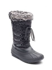 Kimberfeel Kozaki zimowe "Elsa" w kolorze czarnym rozmiar: 36. Brązowe kozaki Kimberfeel, na zimę, z materiału, bez obcasa, bez zapięcia. Za 184.89 zł.