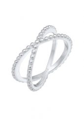 Elli Damski krzyż kula Modern Blogger Trend w srebrze 925 Sterling Silver Pierścionki 1 ct. Szare pierścionki Elli, srebrne. Za 241.39 zł.