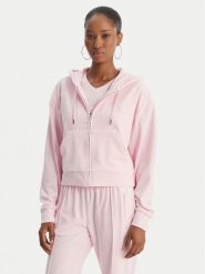 Juicy Couture Bluza Iccle JCWAS126304 Różowy Oversize. Czerwone bluzy Juicy Couture, xs, bez wzorów, z syntetyku, bez kaptura. Za 439.99 zł.