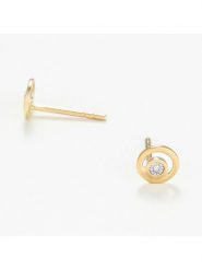 DIAMOND & CO Złote kolczyki-wkrętki z diamentami rozmiar: onesize. Żółte kolczyki Diamond & Co, z diamentem, złote. Za 948.99 zł.