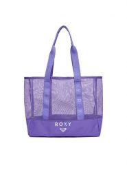 Roxy Torebka CWBEO-ROXY-M-007-09 Fioletowy. Fioletowe shopper Roxy, bez wzorów, z materiału, bez dodatków. Za 99.99 zł.