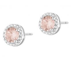 Kolczyki srebrne z cyrkoniami. Szare kolczyki Apart, z cyrkonią, srebrne. Za 199.00 zł.