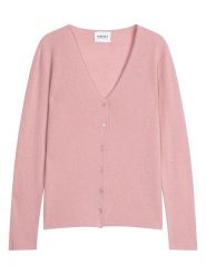 Perfect Cashmere Kaszmirowy kardigan "Paige" w kolorze jasnoróżowym rozmiar: L. Różowe kardigany Perfect Cashmere, l, bez wzorów, z kaszmiru. Za 341.79 zł.