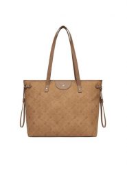 Beverly Hills Polo Club Torebka BHPC-L-005-07 Brązowy. Brązowe shopper Beverly Hills Polo Club, bez wzorów, ze skóry, bez dodatków. Za 229.99 zł.