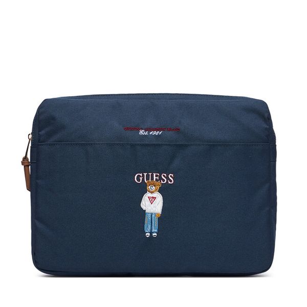 Etui na laptopa Guess. Niebieskie torby na laptopa Guess, z aplikacjami. Za 160.99 zł.