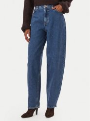 HUGO Jeansy Gimine 50563510 Granatowy Wide Leg. Niebieskie jeansy Hugo, bez wzorów. Za 794.99 zł.