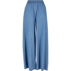 Spodnie Jeansowe Z Szerokimi Nogawkami Dla Pań I Panów. Niebieskie spodnie dresowe Urban Classics, xl, bez wzorów, z jeansu. Za 179.99 zł.
