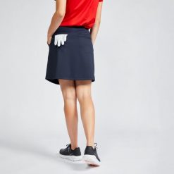 Spódnica ze spodenkami do golfa damska Inesis WW 500. Niebieskie spódnice INESIS, na imprezę, m, bez wzorów, z elastanu, eleganckie, dopasowane. Za 139.99 zł.