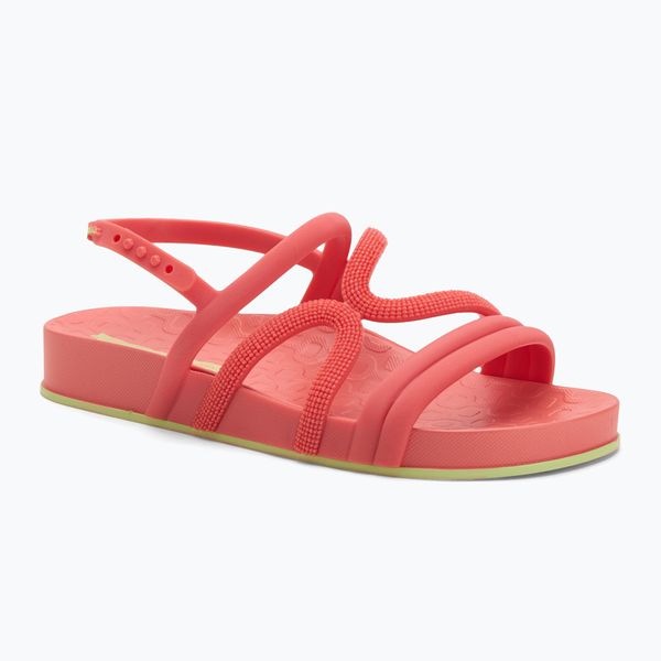 Sandały damskie Ipanema Walk. Czerwone sandały Ipanema, bez wzorów, z materiału, wakacyjne, bez obcasa, bez zapięcia. Za 88.99 zł.