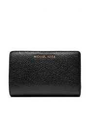 MICHAEL Michael Kors Portfel 32R4G8ED6L Czarny. Czarne portfele MICHAEL Michael Kors, bez wzorów, ze skóry. Za 409.99 zł.