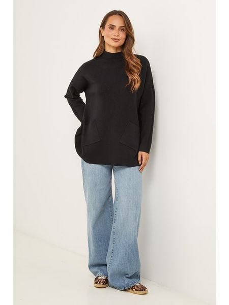 Soft Cashmere Sweter w kolorze czarnym rozmiar: 38/40. Czarne swetry Soft Cashmere, bez wzorów, z kaszmiru, bez ramiączek. Za 152.99 zł.