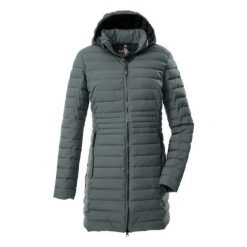 Parka dla kobiet Killtec GW 77. Szare parki Killtec, na zimę, bez kaptura. W wyprzedaży za 534.00 zł.