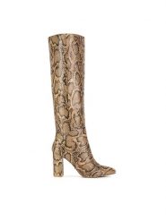 MEXX Kozaki MI001805743W Beżowy. Brązowe kozaki Mexx, z materiału, bez obcasa, na słupku, bez zapięcia. Za 449.99 zł.