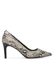 MICHAEL Michael Kors Szpilki Alina Felx Pump 40T6HNMP1E Beżowy. Brązowe szpilki MICHAEL Michael Kors, bez wzorów, ze skóry, bez obcasa, na szpilce, bez zapięcia. Za 679.99 zł.