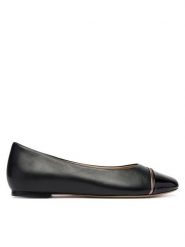 Caprice Baleriny 9-22107-46 Czarny. Czarne baleriny Caprice, bez wzorów, ze skóry, bez obcasa. Za 226.99 zł.